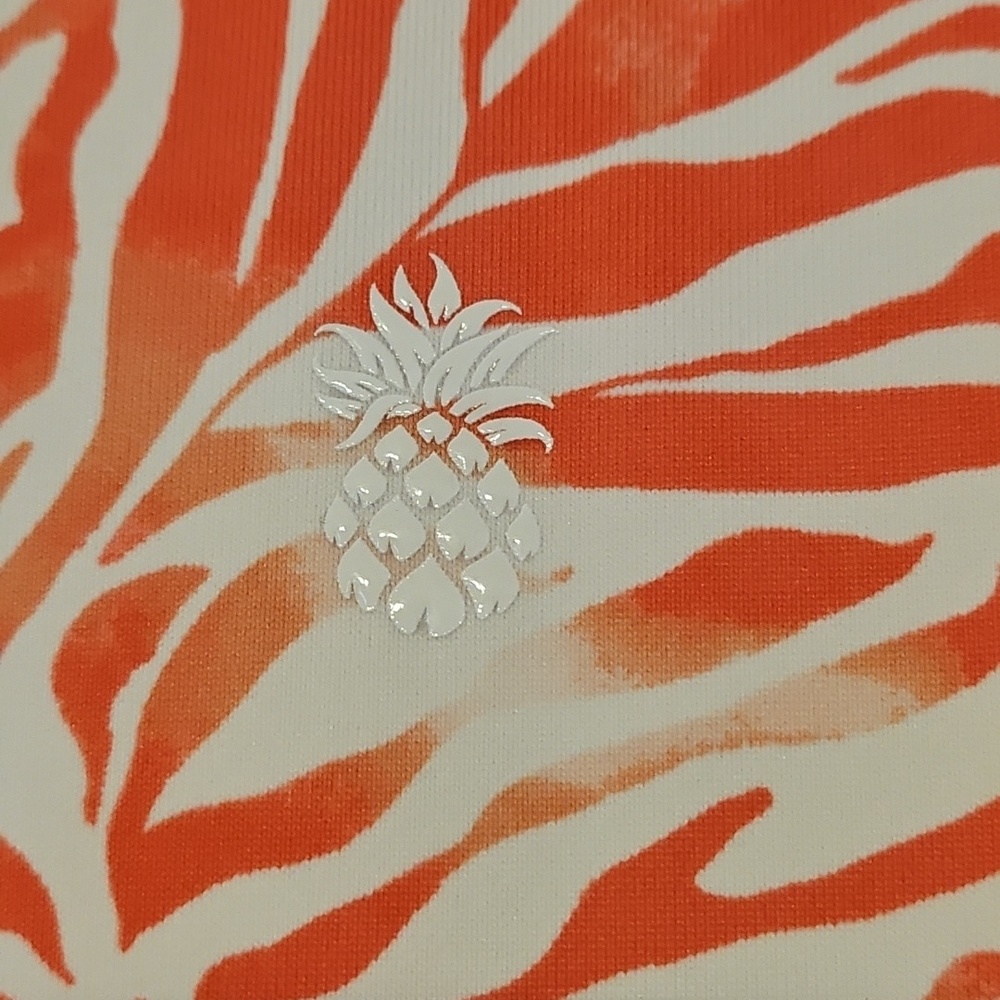 Tommy Bahama Island Zone Coral and White Printed Athletic Tank Top - Picture 12 of 14